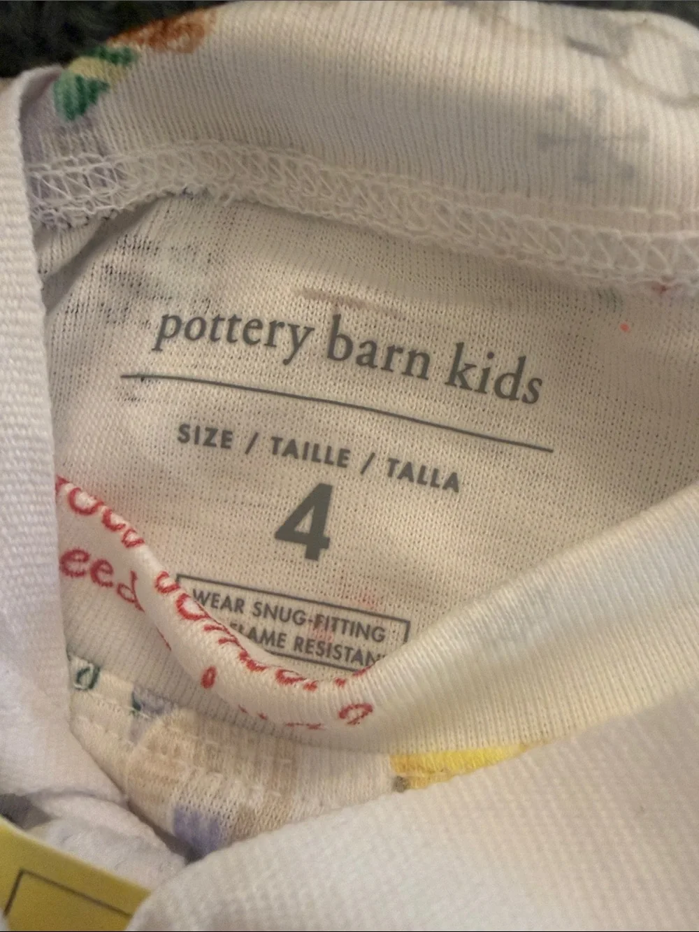 ELF the movie POTTERY BARN KIDS PBKOrganic Pajamas pj’s size 4 BRAND NEW